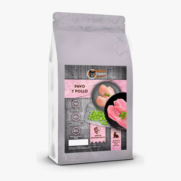 FORCEFOOD gourmet junior gatitos Pavo y pollo